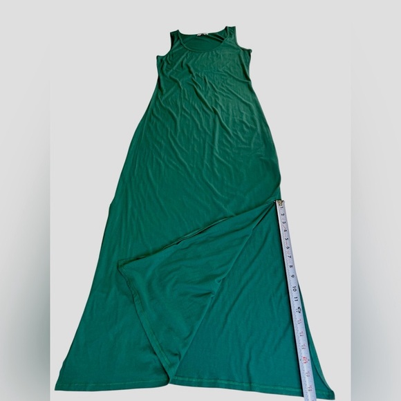 MICHAEL STARS Maxi Dress, Side Slit, Pull-On, Color Green, Size Medium - Picture 10 of 12